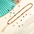 thumbnail image 5 of Prayer Tassel Pendant Necklace Kits Including 24pcs Natural Gemstones 108pcs Sandalwood Round Beads 4pcs Polyester Tassel Decorations Waxed Cotton Cord for Jewelry Making Mixed Color, 5 of 6