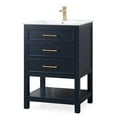 thumbnail image 5 of 24" Tennant Brand Aruzza Navy Blue Small Narrow Navy Blue Bathroom Vanity 2822-V24NB, 5 of 7