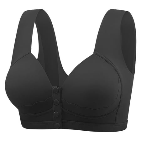 Cathalem Bras For Women Full Coverage Womens Breathable Cool Air Bra  No Underwire Sports Mesh Bras Seamless Hollow Push Up Plus Size  Comfy Soft Underwear (Black B)