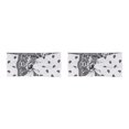 thumbnail image 3 of Diadema de ganchillo Qarigey Estampado de leopardo 2piezas Blanco, 3 of 6