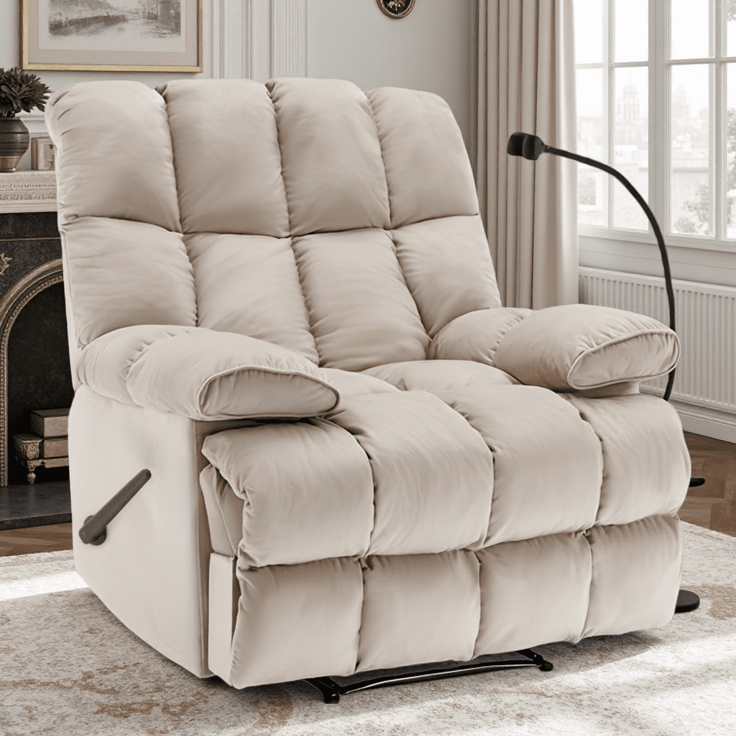Homesvale Wall Hugger Recliner, Crimson Red Microfiber - Walmart.com