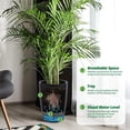 thumbnail image 2 of Qinaqin 16" Alto Planters Set de 2 Plant Pots Self cm Anchoatering para Indoor Plants Flower Anchoith Built-In Profundidadrainage y Visual Anchoater Level de, 2 of 8