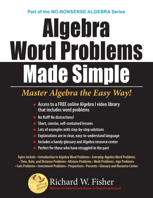 Algebra Word Problems Made Simple (Paperback) - Walmart.com