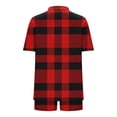 thumbnail image 7 of Bovxnpu Lounge Sets for Women Summer 2 Piece Outfits Set Printed Short Sleeve With Cardigan And Pocket Shorts Casual Set, 7 of 7