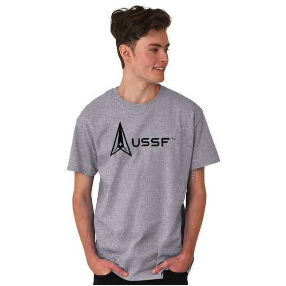 USSF Classic US Space Force Logo Men's Graphic T Shirt Tees Brisco Brands S