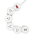 thumbnail image 1 of Globe Electric 6-ft White Finish Surge Protector Power Strip, 1 of 9