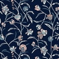 thumbnail image 5 of Skyline Furniture 831NB-PWWFNBL Full Nail Button Notched Headboard, Whisp Floral Navy Blush, 5 of 5