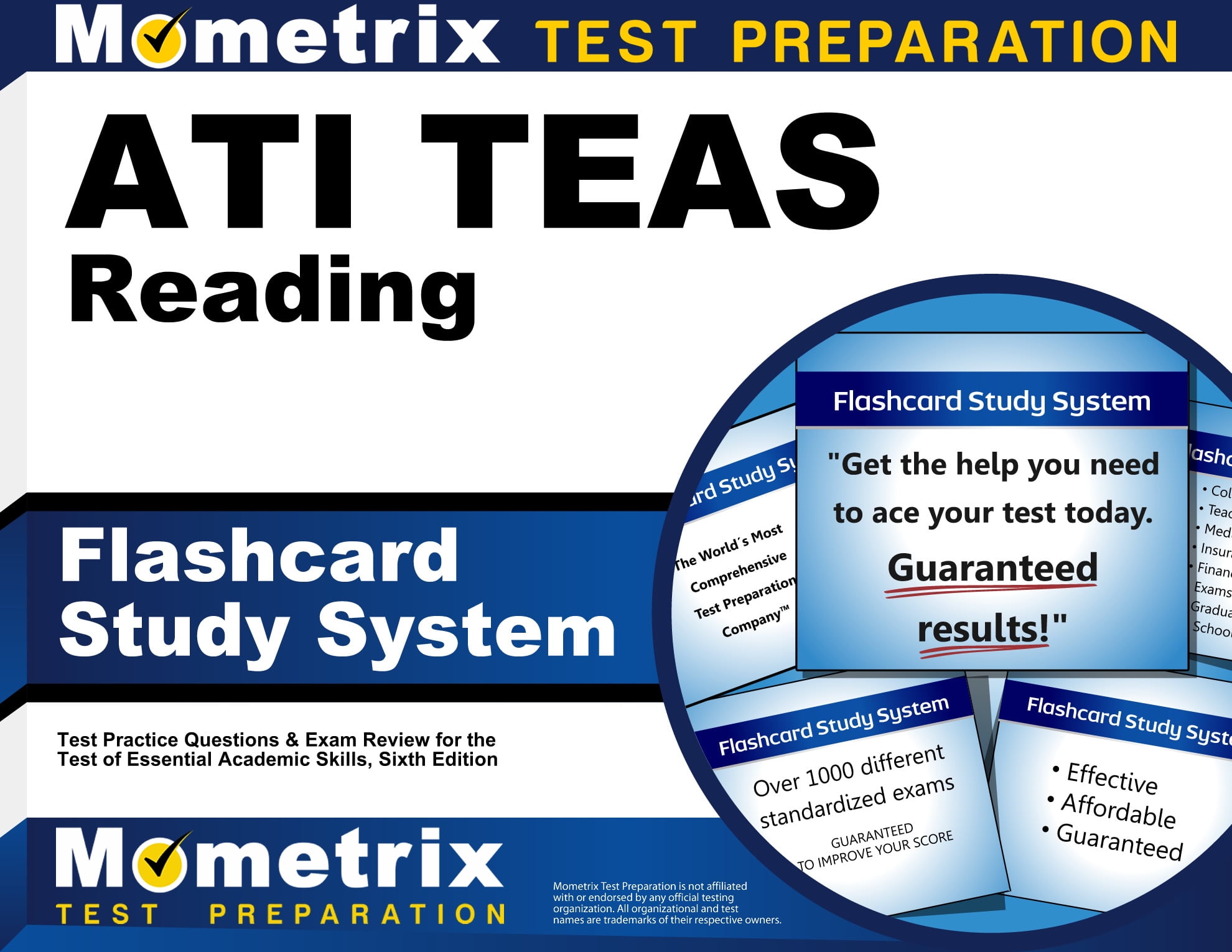 Ati Teas Reading Flashcard Study System Teas 6 Test Practice