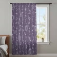 thumbnail image 3 of Vintage Lines Sheer Curtains 96 Inches Long, White Lines Abstarct Minimalist Art Purple Light Filering Curtains, Privacy Drapes Simi Floor to Veiling Curtain for Living Room Large Window Treatment, 3 of 8