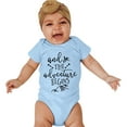 thumbnail image 4 of Zanarzt Baby Girl Bodysuit Cotton Summer Baby Bodysuit Outfit Cute Clothes Unisex Romper Blue,18-24 Months, 4 of 4