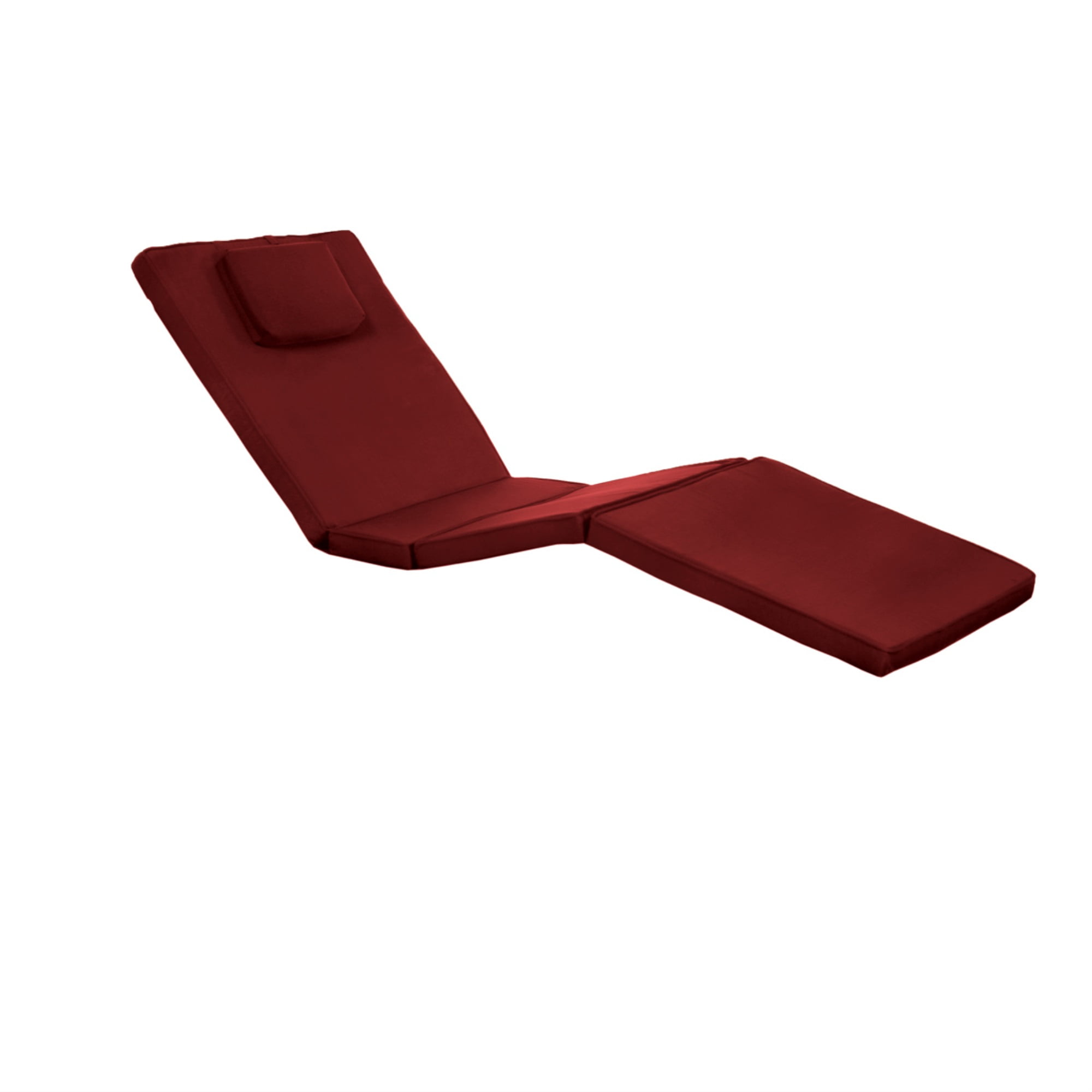 red chaise cushion