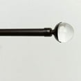 thumbnail image 3 of Exclusive Home Eleanor Curtain Rod and Finial Set, Matte Bronze, Adjustable 66"-120", 3 of 7
