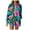 Sky Blue, variant on Towmus Women Hawaiian Shirts Casual Floral Printed Lapel Neck Button Down Long Sleeve Fall Cardigan Shirt