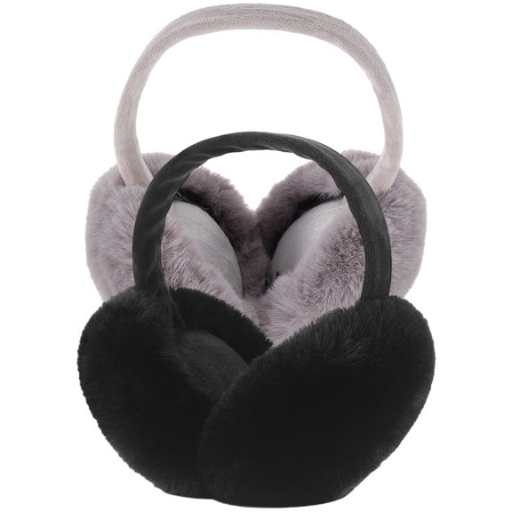 2 Pcs Winter Earmuffs for Kids Girls Fuzzy Warmer Warmers Men Women Man Women's