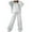 White, variant on Fgnfyis Women's and Winter Hooded Pocket Hoodie Set Two Piece Women's Trousers Suit Beige S
