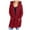 Wine, variant on Fesfesfes Women Cardigan Womens Long Sleeve Cable Knit Long Cardigan Open Front Button Hooded Sweater Outerwear On Sale