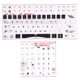 thumbnail image 2 of Etiquetas Engomadas Del Teclado, Etiquetas Engomadas Del Teclado De La PC Patrón Transparente Hermoso Proceso Esmerilado Universal Para Teclados Mecánicos ANGGREK Otros, 2 of 8