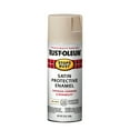 thumbnail image 2 of Rust-Oleum Indoor & Outdoor Stop Rust Enamel Satin Spray, Shell White, 12 Oz., 2 of 12