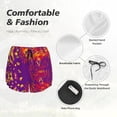 thumbnail image 4 of Salouo Bright Textured Animal Print Women's 2 in 1 Running Shorts Double-Layer Shorts Athletic Workout Gym Yoga Shorts Running Shorts for Women-Medium, 4 of 7
