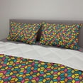thumbnail image 2 of Geometric Comforter & Sham Bedding Set, Colorful Cubes Funky Shapes in Various Tones Abstract Mosaic Tile Repetition, 3 pcs Duvet Set Microfiber Filling Quilt, 5 Sizes, Multicolor, by Ambesonne, 2 of 4