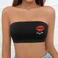 thumbnail image 2 of Women Strapless Bandeau Bra Kiss Me Design Tube Tops Bra Bralette Seamless Comfortable Bra, 2 of 5