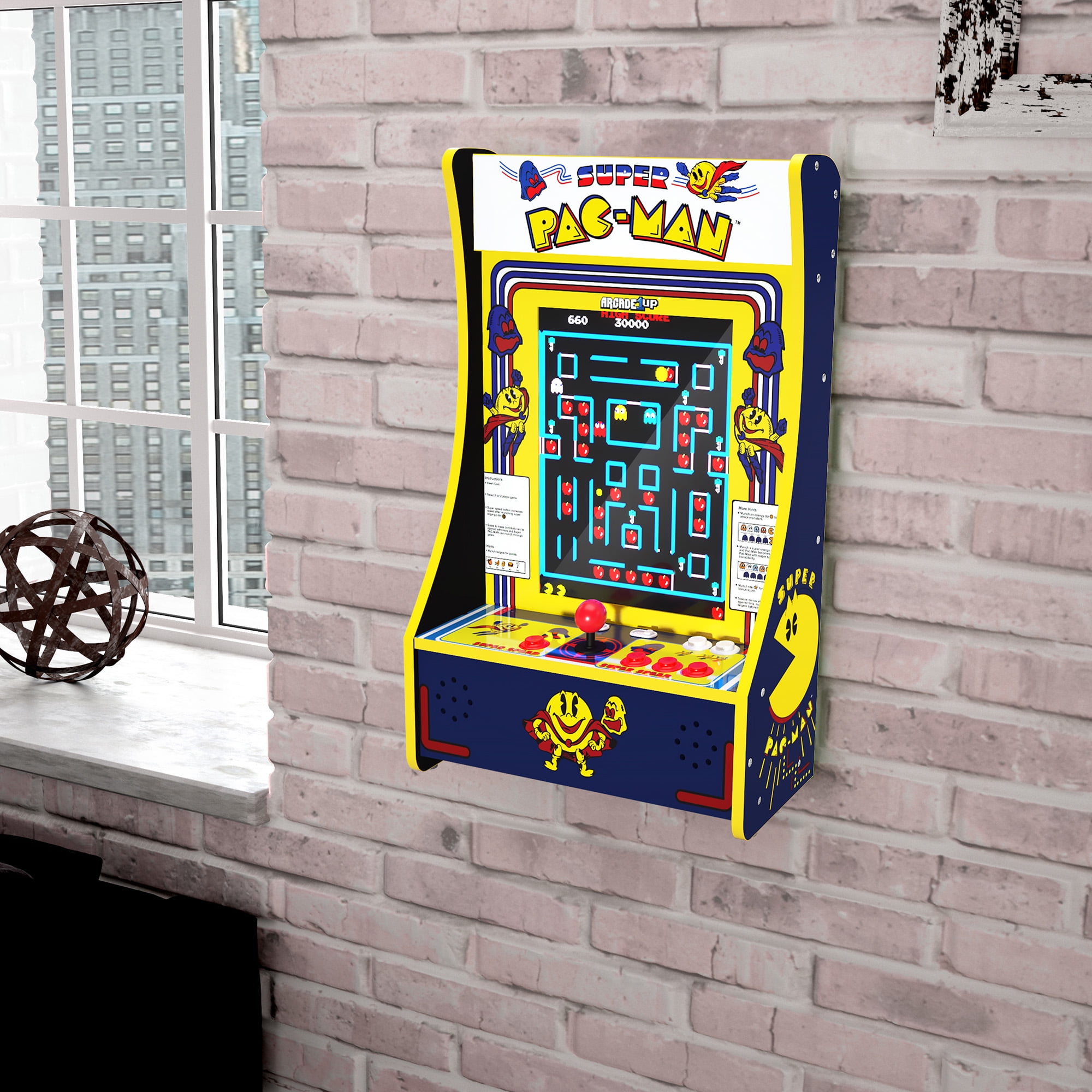 Arcade1UP - Super Pac-Man, 10 Games in 1, Video Game Partycade