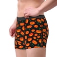 thumbnail image 5 of Cauagu Pumpkin Fallen Leaves Print Boxer Briefs for Men,Comfortable Breathable Men's Underwear Moisture Wicking Underpants -Medium, 5 of 8