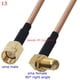thumbnail image 3 of Kit de conector RG316 SMA a SMA macho hembra, conector RPSMA macho hembra a SMA, para cable de extensión de puente de coleta RG-316 de baja pérdida, 3 of 5