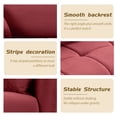 thumbnail image 2 of Williamspace 85" Modern Futon Sofa Couch with 2 Pillows,Luxury Mid-Century Upholstered Sofa Couch for Living Room Apartment Office Studio,Wine Red, 2 of 7