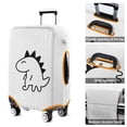 thumbnail image 5 of Stretch Luggage Cover L(25-28in)– Elastic Travel Suitcase Protector with Handle Openings & Bottom Closure, Washable Polyester Spandex Cover for 18"-32" Suitcases, S/M/L/XL Size, 5 of 6
