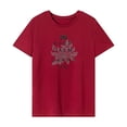 thumbnail image 1 of Camiseta para mujer verano elegante cuello redondo cuello redondo camiseta para mochilero de playa SG, 1 of 7