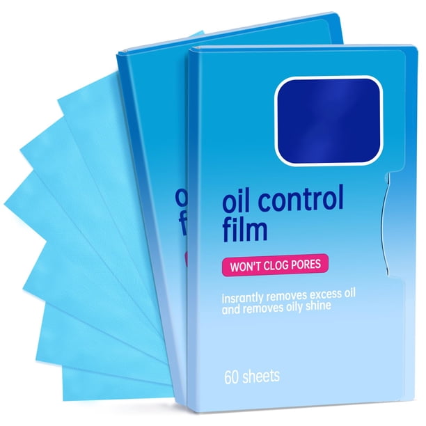 Toallitas secantes con aceite COMFYTOUCH (120 hojas x 2) para piel grasa