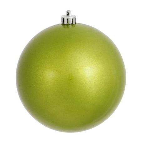 4ct Candy Lime Green Uv Resistant Shatterproof Christmas Ball