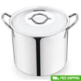 thumbnail image 2 of 12 Quart Stainless Steel Stock Pot with Metal Lid Stay Cool Handles Heavy Duty Cookware Soup Stew Boiling Ideal Kitchens, 2 of 7