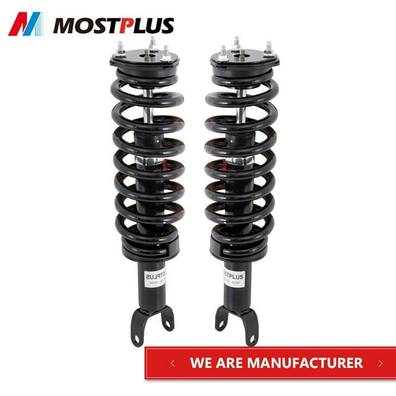 MOSTPLUS Pair Front Complete Shock Struts w/Coil Springs for 2006-2008 Dodge Ram 1500 4WD
