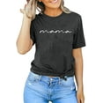 thumbnail image 6 of VILOVE Women Mama Shirts Mama Letter Printed T-Shirt Mama Graphic Tee Casual Short Sleeve Tops Tee, 6 of 9