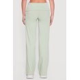 thumbnail image 4 of Women's Ruched Fold Over High Waisted Wide Leg Pull On Pants, 4 of 4
