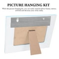 thumbnail image 3 of 2 Sets Heavy Duty Picture Hangers Mirror Hanger Portable Wall Mounting Brackets Kits, 3 of 7