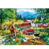 thumbnail image 1 of Cuadros Decorativos DIY Likrtyny pintura diamante camión granja completo redondo, 1 of 9