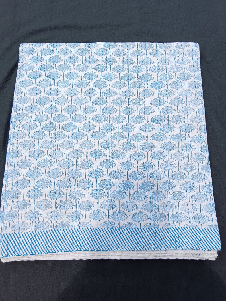 A And E Textiles House Fabric Collection Embracing Heritage, Enhancing Comfort Hand Stitch Kantha Work Quilts, Twin - Breathable
