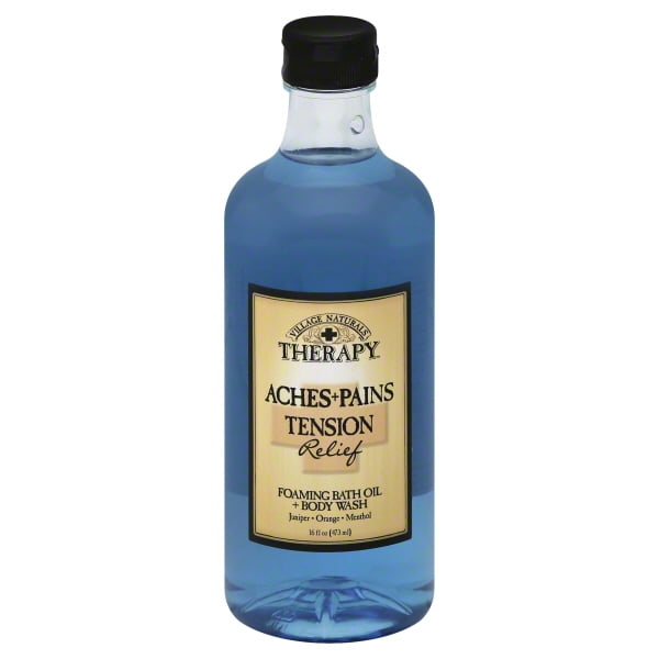Village Naturals Therapy Aches and Pains Tension Relief Foaming Bath