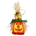 thumbnail image 1 of Linterna de calabaza de Halloween decorativa para celebrar la decoración del hogar, porche interior Sombrero verde, 1 of 6