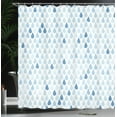thumbnail image 4 of Ambesonne Blue Shower Curtain, Raindrops White Navy, 69"Wx70"L, Pale Blue, 4 of 5