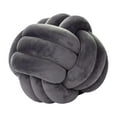 thumbnail image 1 of Round Knot Ball Pillow Round Photography Props for Home Decoration 22cm Gray, 1 of 8