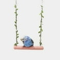 thumbnail image 4 of Bird Swing with Cotton Rope Swing Bridge Wood Hanging for Budgies Training Perch Toy for Birds Cage Decoration, 4 of 12