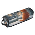 thumbnail image 2 of Hair Tool Organizer Bag with Heat Resistant Mat Removable Travel Storage Case for Hot Air Brushes Curling Irons Cat by The Window, 2 of 8