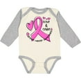 thumbnail image 3 of Inktastic Love, Care, Cure Breast Cancer Awareness Pink Ribbon Boys or Girls Long Sleeve Baby Bodysuit, 3 of 5