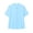 Light Blue, variant on Womens Blouses Dressy Casual Mandarin Collar Short Sleeve Blouse Button Front Summer Top Loose Fit Solid Color Asian Style Shirt (Light Blue,L)