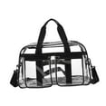 thumbnail image 3 of KiBcsLic Clear Tote Bag Fashion Women's Shoulder Bag for Music Festival Sports Travel Black, 3 of 9