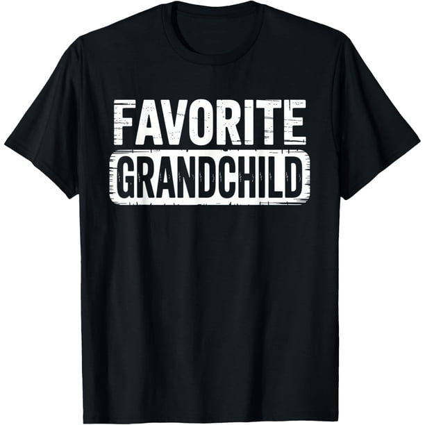 Favorite grandma divertida grandpara niños humor for family para mujer camiseta | Camiseta casual de algodón